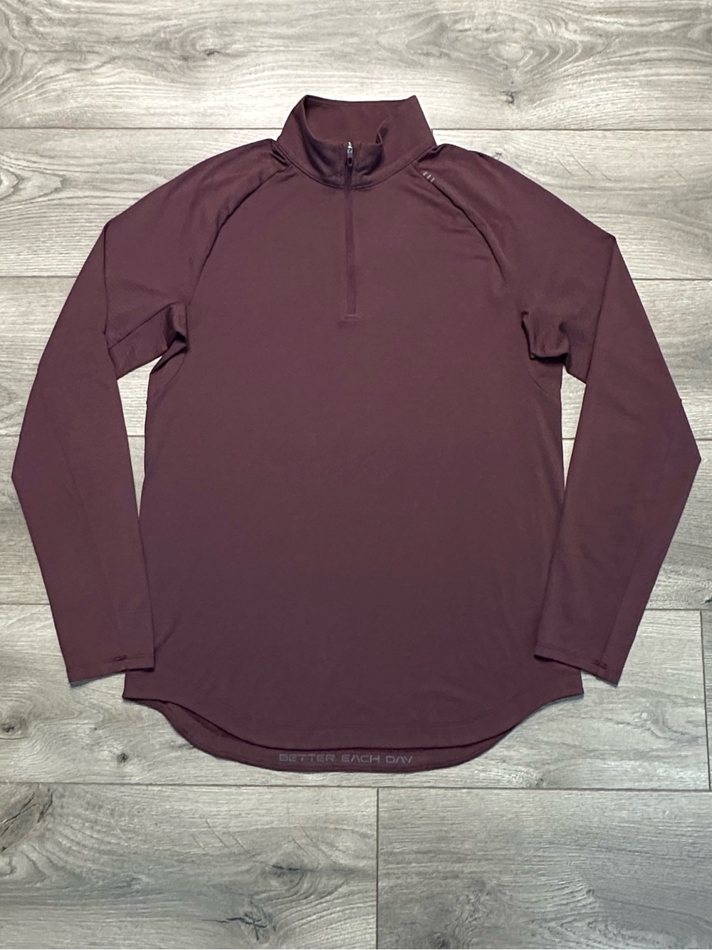 Lululemon Drysense Taining Half Zip Pullover Top Plum Burgundy Size Medium